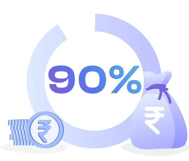 Get 90% of your FD as credit limit